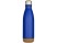Бутылка для воды Cove из нержавеющей стали с двойными стенками и вакуумной изоляцией, объемом 500 мл, с пробковыми деталями - Ярко-синий