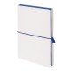 Бизнес-блокнот Combi, 130*210 мм, бело-тем-синий, кремовый форзац, гибкая обложка, в клетку/нелин , -  21219/26