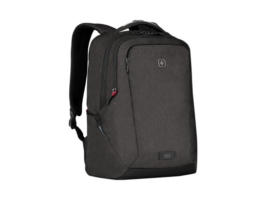 Рюкзак WENGER MX Professional 16, серый, 100% полиэстер, 33х21х45 см, 21 л с нанесением логотипа с нанесением логотипа