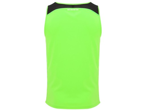 Майка Misano мужская, неоновый зеленый/черный с нанесением логотипа с нанесением логотипа