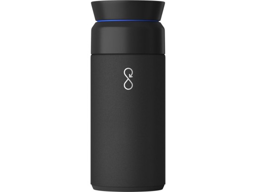 Термос Ocean Bottle объемом 350 мл, черный с нанесением логотипа с нанесением логотипа