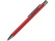 Ручка шариковая UMA STRAIGHT GUM soft-touch, с зеркальной гравировкой, красный