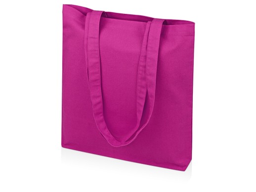 Сумка из плотного хлопка Carryme 220, фуксия 233C NEW с нанесением логотипа с нанесением логотипа