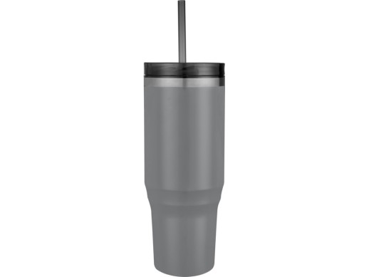 Melbourne кружка 1200 мл, сертифицированная согласно RCS, с соломинкой - Серый