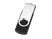 Флеш-карта USB 2.0 32 ГБ Квебек, черный с нанесением логотипа с нанесением логотипа