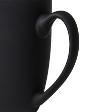 Кружка Sweet зеркало серебро с прорезиненным покрытием, 350 мл, фарфор , 23499/35/47