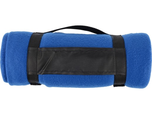 Плед Нежность, синий с нанесением логотипа с нанесением логотипа