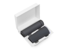 Подарочный набор FAMILY с термосом и термокружкой, серый