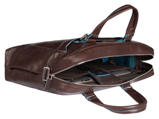 Сумка для ноутбука, Piquadro Blue Square, Черный с нанесением логотипа с нанесением логотипа