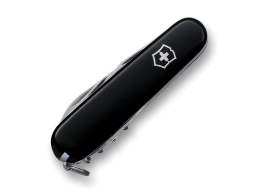 Нож перочинный VICTORINOX Spartan, 91 мм, 12 функций, чёрный с нанесением логотипа с нанесением логотипа