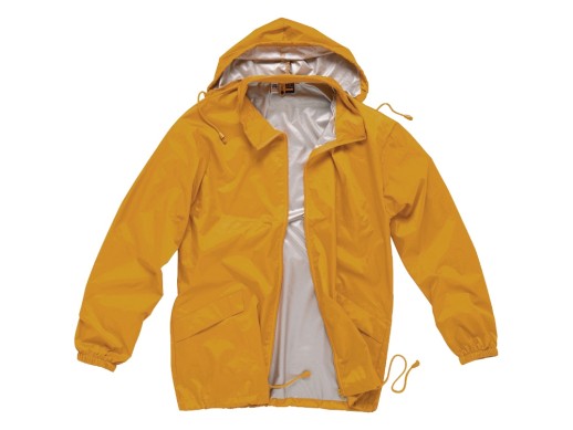 Ветровка Miami мужская с чехлом, оранжевый с нанесением логотипа с нанесением логотипа