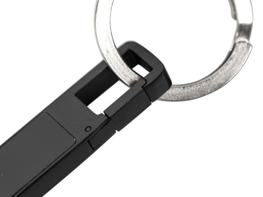 USB 2.0- флешка на 32 Гб c подсветкой логотипа Hook LED, темно-серый, красная подсветка
