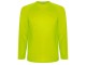 Футболка Montecarlo мужская с длинным рукавом, неоновый желтый с нанесением логотипа с нанесением логотипа