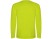 Футболка Montecarlo мужская с длинным рукавом, неоновый желтый с нанесением логотипа с нанесением логотипа