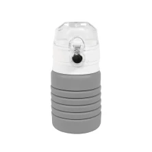 Бутылка для воды складная с карабином SPRING, 550/250 мл, силикон   29800/30