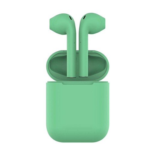 Наушники беспроводные с зарядным боксом TWS AIR SOFT, цвет мятный 36720/16