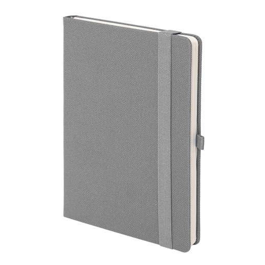 Бизнес-блокнот OXI, A5, серый, твердая обложка, RPET, в линейку   21236/30