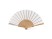 Деревянный веер MILOS, натуральный/белый