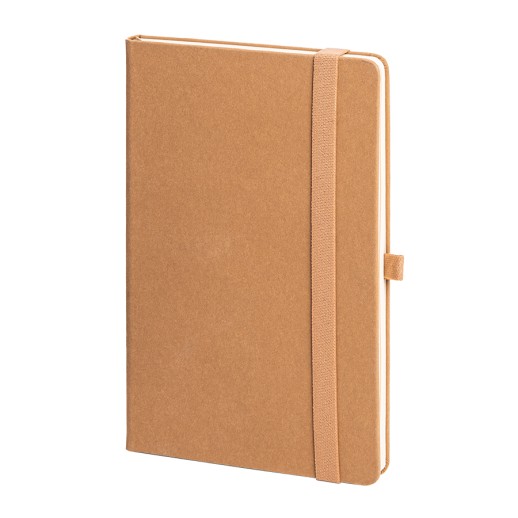 Бизнес-блокнот TERRI, A5, бежевый, твердая обложка, рециклированная бумага, в линейку 21237/28