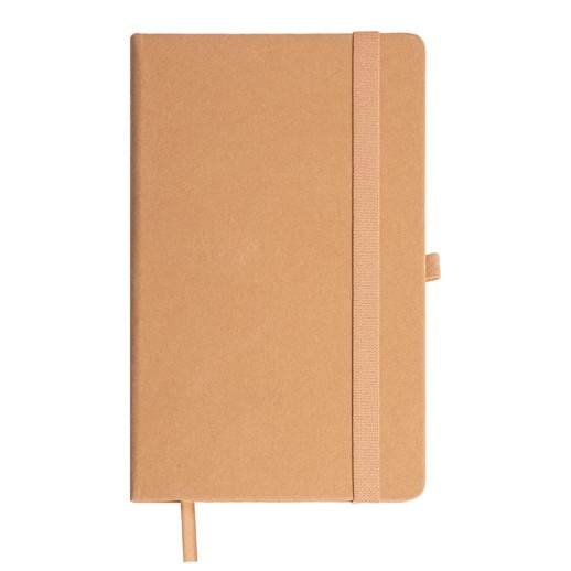 Бизнес-блокнот TERRI, A5, бежевый, твердая обложка, рециклированная бумага, в линейку 21237/28
