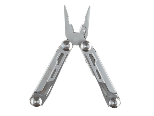 Мультитул Stinger, 105x45 мм, 12 функций, сталь, серебристый, в комплекте нейлоновый чехол с нанесением логотипа с нанесением логотипа