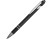 Ручка металлическая soft-touch шариковая со стилусом Sway, черный/серебристый (P)