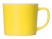 Матовая кружка Nancy 360 мл цветная снаружи, белая внутри, желтый