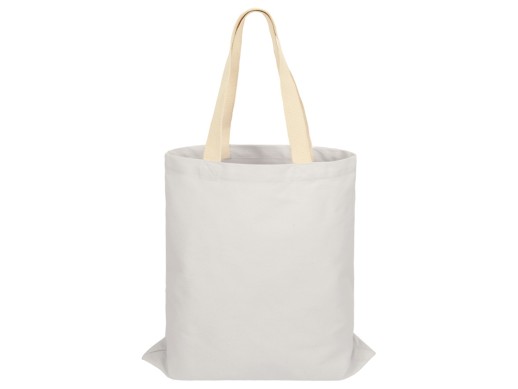 Сумка для шопинга Steady из хлопка с парусиновыми ручками, 260 г/м2, белый