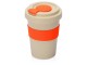 Стакан из пшеничного волокна Flava, оранжевый 021C с нанесением логотипа с нанесением логотипа
