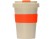 Стакан из пшеничного волокна Flava, оранжевый 021C с нанесением логотипа с нанесением логотипа