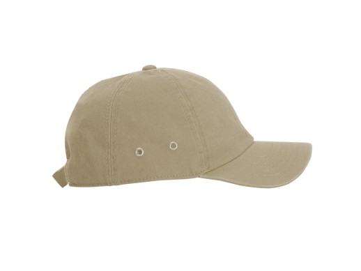 Бейсболка Terra унисекс, песочный с нанесением логотипа с нанесением логотипа