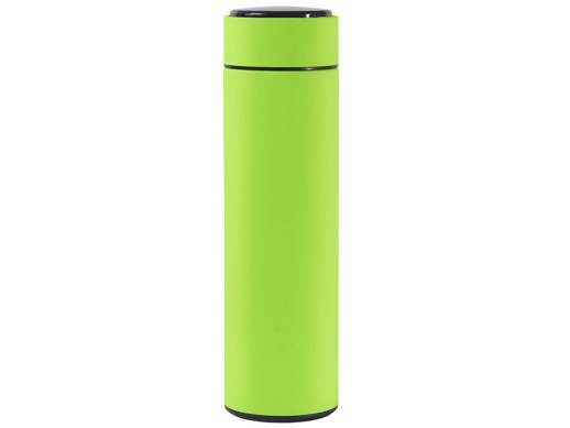 Термос FAMILY MARK LED, soft touch (Светло-зелёный)