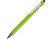 Ручка металлическая soft-touch шариковая со стилусом Sway, зеленое яблоко/серебристый (P)
