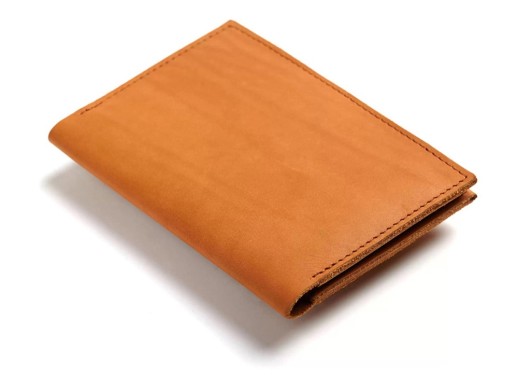 Обложка для паспорта Руга, оранжевый с нанесением логотипа с нанесением логотипа