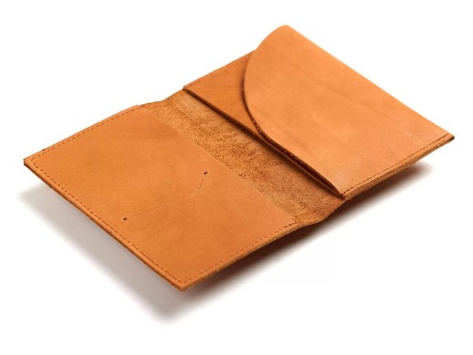 Обложка для паспорта Руга, оранжевый с нанесением логотипа с нанесением логотипа