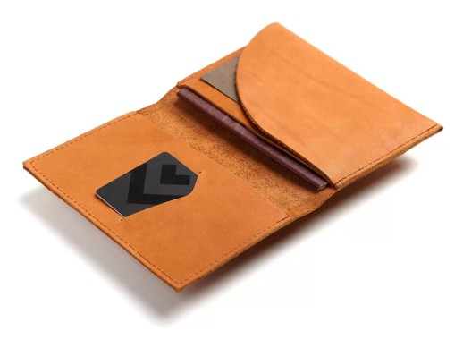 Обложка для паспорта Руга, оранжевый с нанесением логотипа с нанесением логотипа