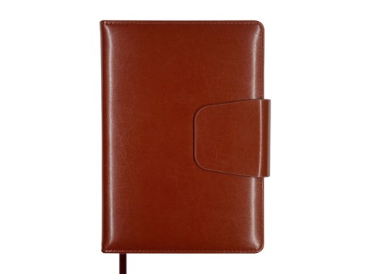 Ежедневник А5 недатированный Prestige, коричневый (Р) с нанесением логотипа с нанесением логотипа