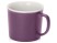 Матовая кружка Nancy 360 мл цветная снаружи, белая внутри, фиолетовый с нанесением логотипа с нанесением логотипа