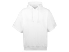 Худи оверсайз с коротким рукавом Warsaw унисекс, белый