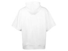 Худи оверсайз с коротким рукавом Warsaw унисекс, белый