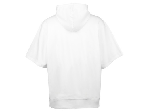 Худи оверсайз с коротким рукавом Warsaw унисекс, белый