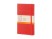 Записная книжка Moleskine Classic (в линейку) в твердой обложке, Large (13х21см), красный с нанесением логотипа с нанесением логотипа