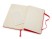 Записная книжка Moleskine Classic (в линейку) в твердой обложке, Large (13х21см), красный с нанесением логотипа с нанесением логотипа