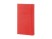 Записная книжка Moleskine Classic (в линейку) в твердой обложке, Large (13х21см), красный с нанесением логотипа с нанесением логотипа
