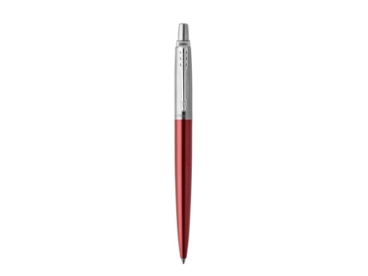 Шариковая ручка Parker Jotter Essential, Kensington Red CT, стержень: M, цвет чернил : blue или blac с нанесением логотипа с нанесением логотипа