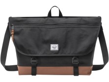 Сумка-мессенджер Herschel Cove из переработанного материала 22,5 л - сплошной черный