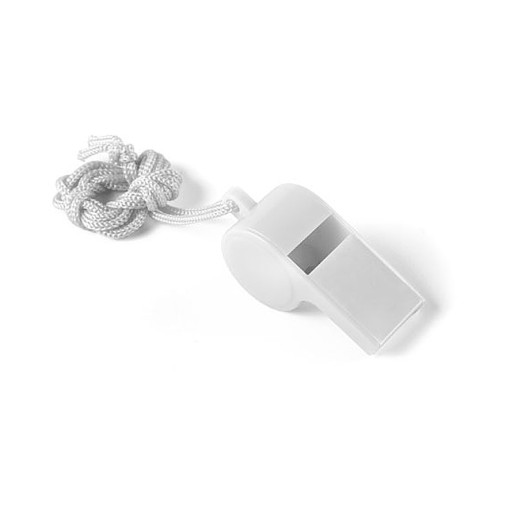 Свисток Судья, белый, 5x2,4х1,9см, пластик,текстиль   344649