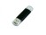 USB-флешка на 64 ГБ.c дополнительным разъемом Micro USB, черный с нанесением логотипа с нанесением логотипа