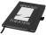 Блокнот Color edge A5, черный с нанесением логотипа с нанесением логотипа