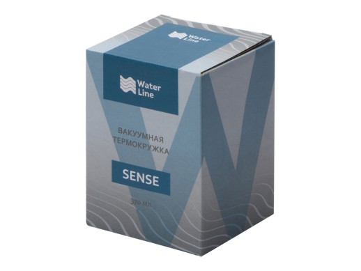 Вакуумная термокружка Sense, белый с нанесением логотипа с нанесением логотипа